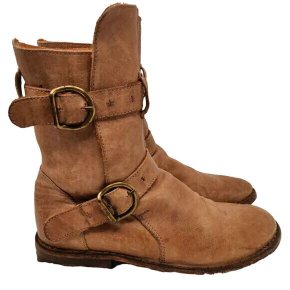 Tan ankle Biker boot by Fiorentini + Baker